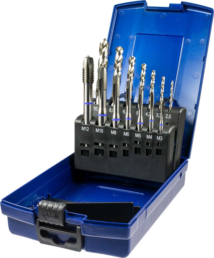 Gewindeschneidsatz  HSS-Co Blauring