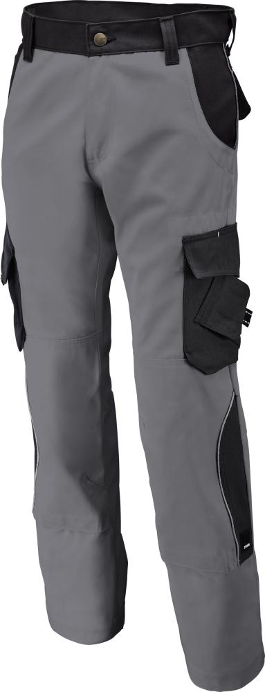 Arbeitshose Bruno, 300 g/qm,Gr. 50, grau/schwarz