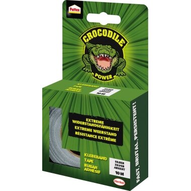 Pattex Crocodile Klebeband silber 10m