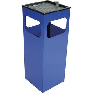 Abfall-Ascherbehälter Kuba blau