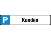 Parkplatzschild Alu B520xH110 mm Kunden