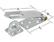 Überfalle mit Öse 100x45 mm Edelstahl